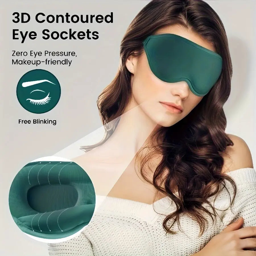 Masque de sommeil 3D ergonomique en mousse respirante