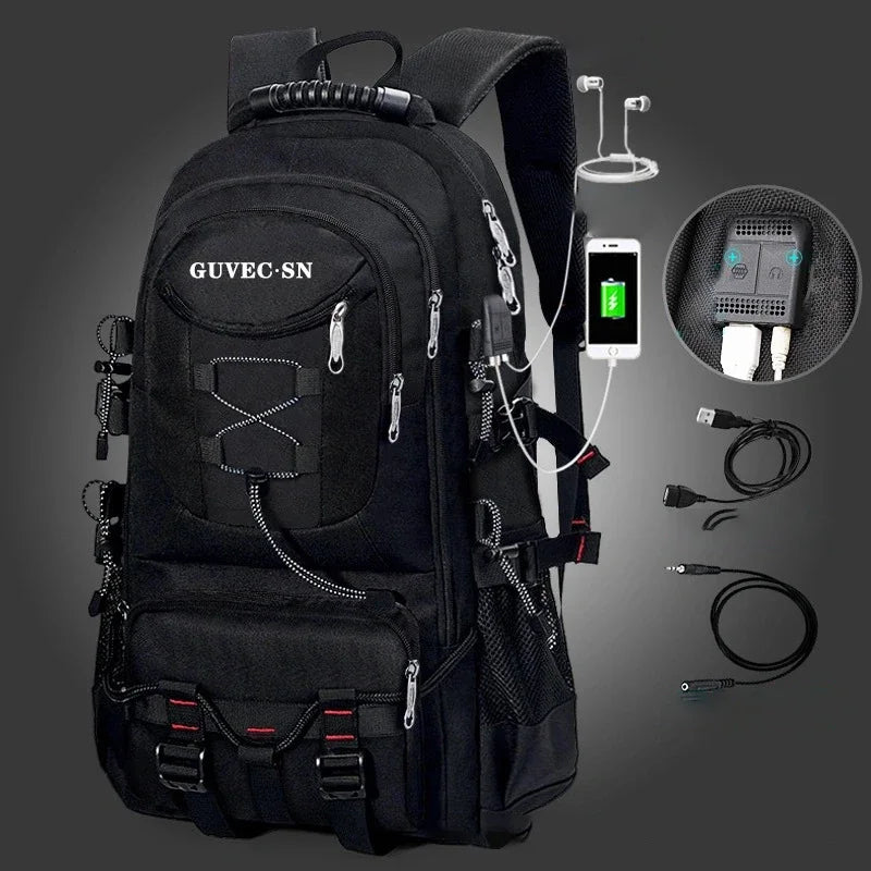 Sac à dos multifonction nylon imperméable avec compartiment chaussures et port USB