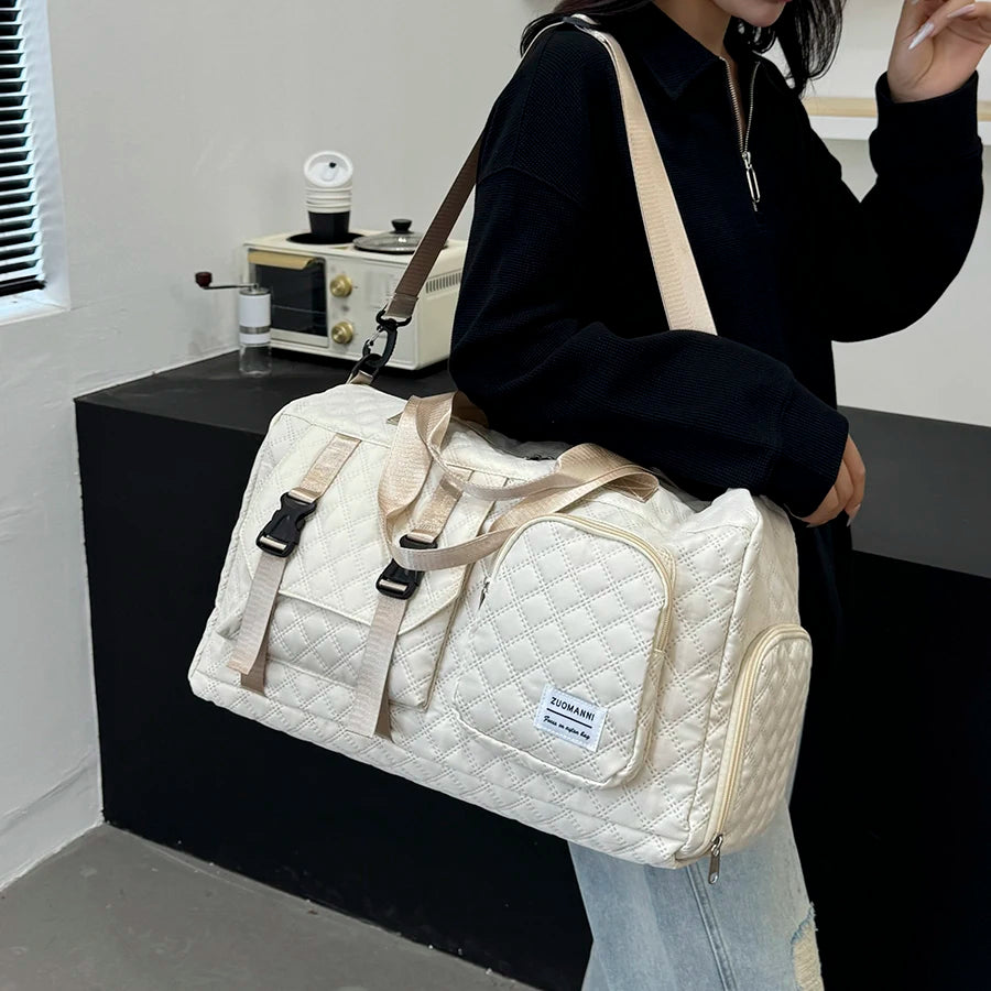 Sac de Sport Femme Matelassé Compartiment Chaussures