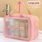 Sac de toilette transparent double compartiment – Voyage & Fitness