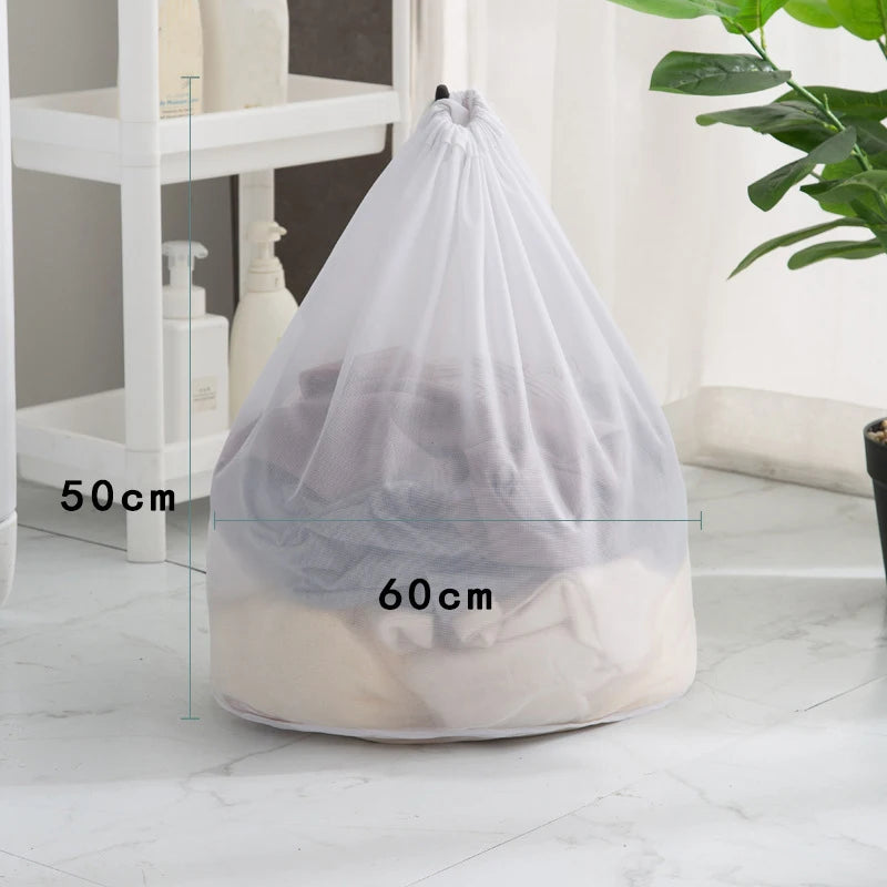 Sac de Lavage en Maille Résistante avec Cordon de Serrage
