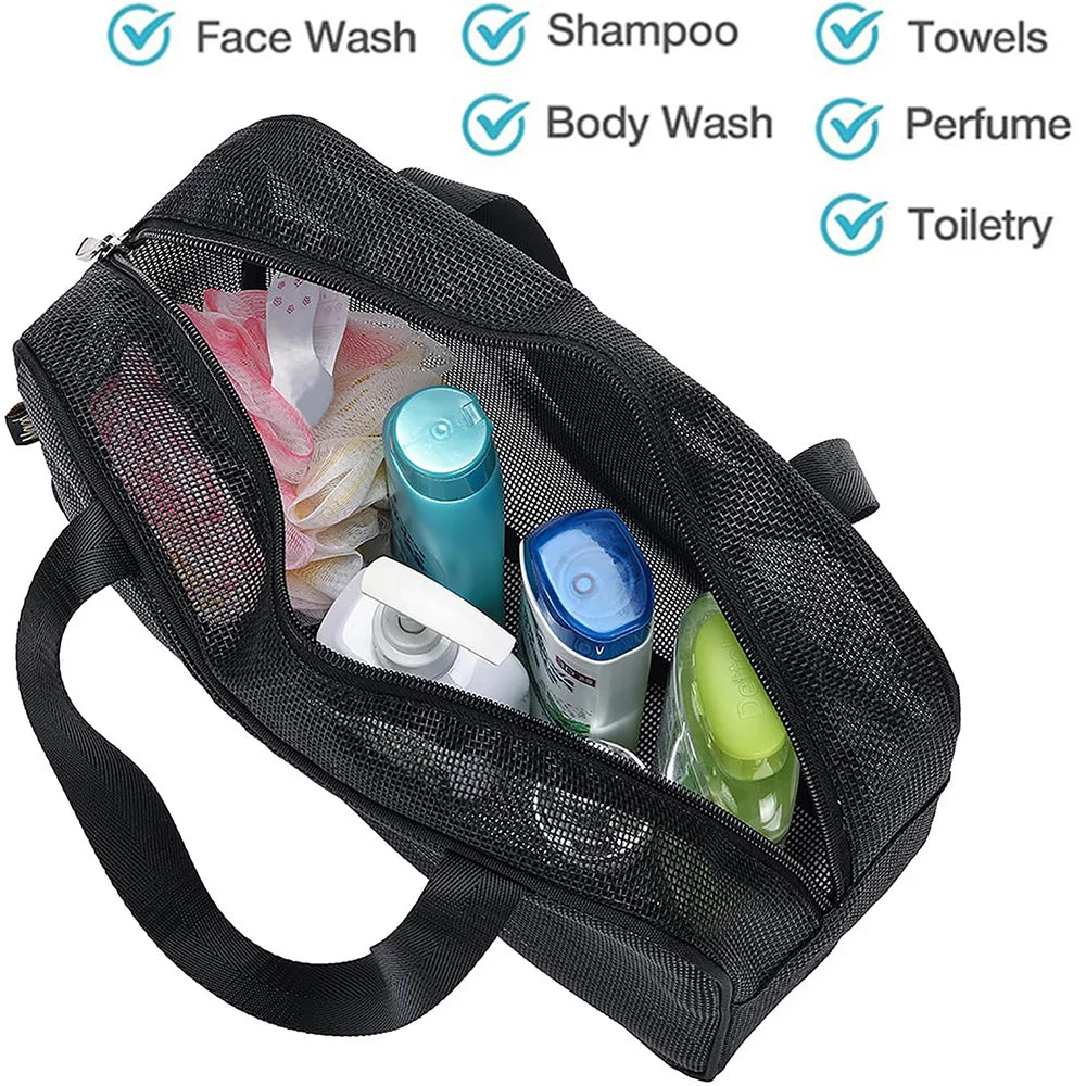 Trousse de Toilette Filet – Grande Capacité & Séchage Rapide