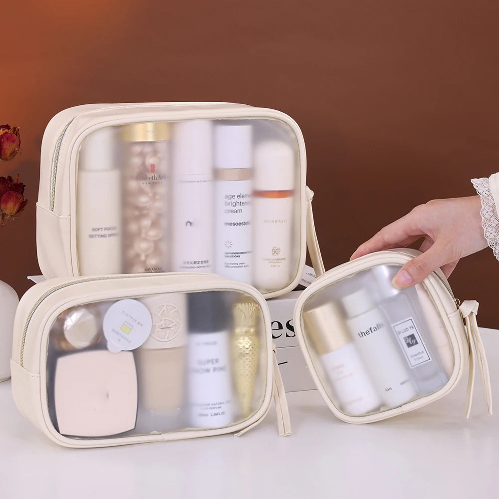 Trousse de Toilette Transparente Multifonction