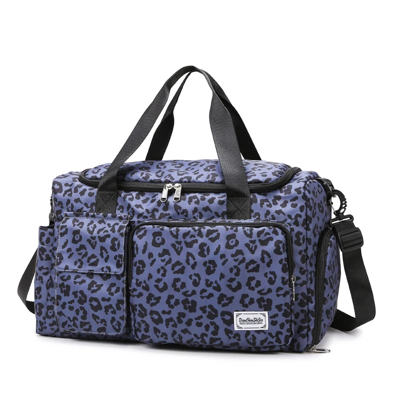 Sac Léopard Femme Grande Capacité Multipoches 28L