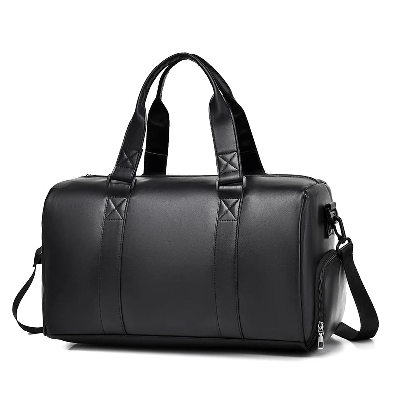 Sac de voyage en cuir PU avec compartiment chaussures