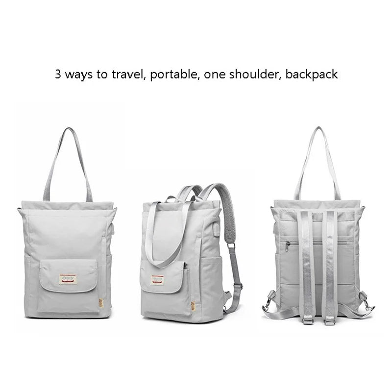 Sac à Dos Étanche Oxford & Canvas avec Port USB – Élégant & Fonctionnel