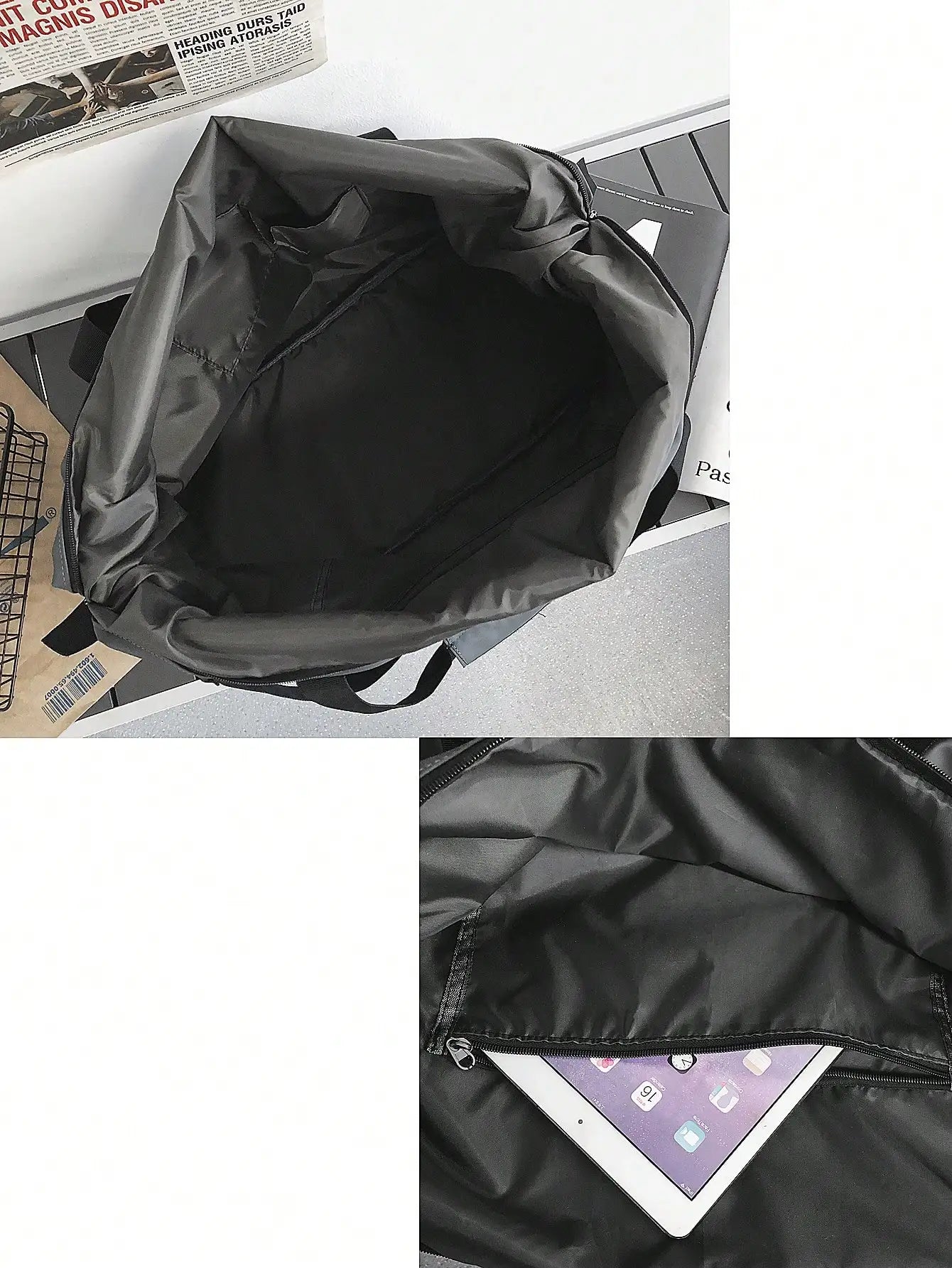 Sac de Voyage Unisexe Nylon Grande Capacité Bandoulière