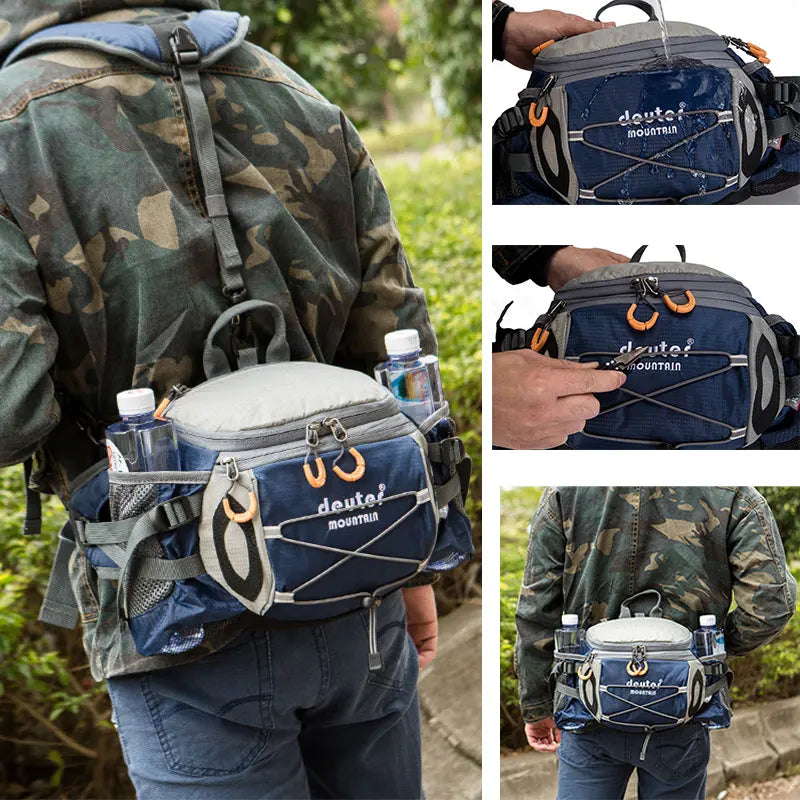 Sac Banane Multifonction 8L avec Porte-Bouteilles – Randonnée, Vélo et Camping