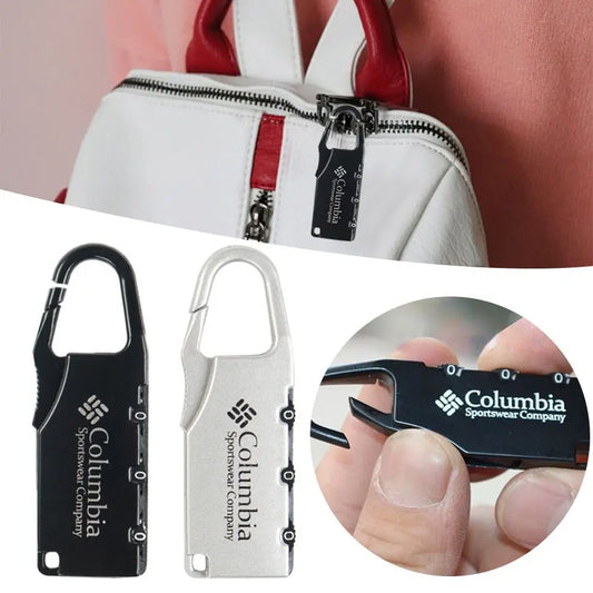 Cadenas Mousqueton à Code 3 Chiffres en Alliage de Zinc – Sécurité Légère pour Voyage