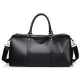 Sac de Voyage Homme Cuir PU Imperméable Grande Capacité, coloris brun