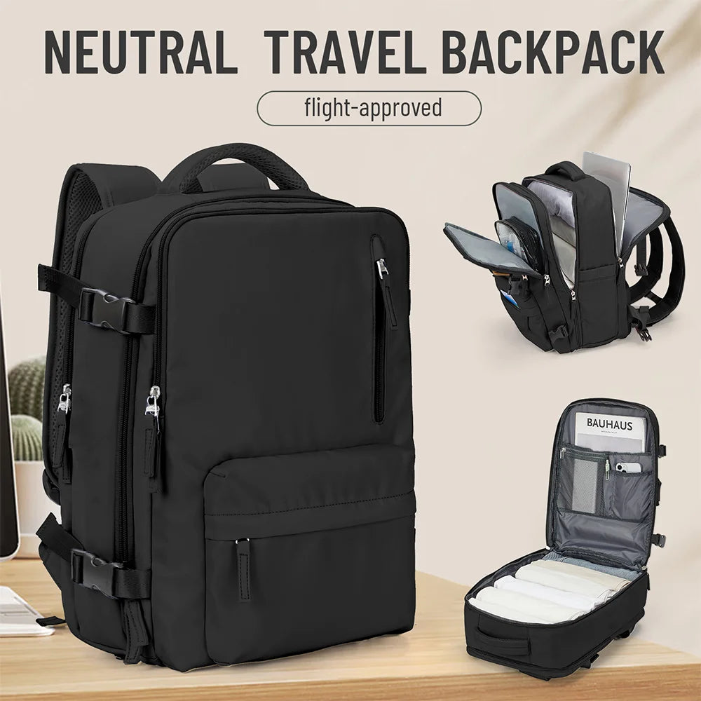 Sac à Dos Cabine 40×30×20 – Compartiment Chaussures & Ordinateur