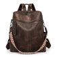 Sac à dos de voyage rétro en cuir PU imperméable