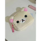 Pochette bébé en peluche ours douceur