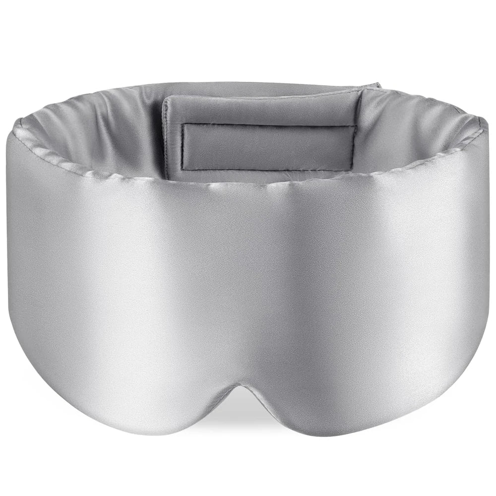 Masque de sommeil en soie ajustable confort absolu