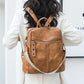 Sac à dos de voyage rétro en cuir PU imperméable