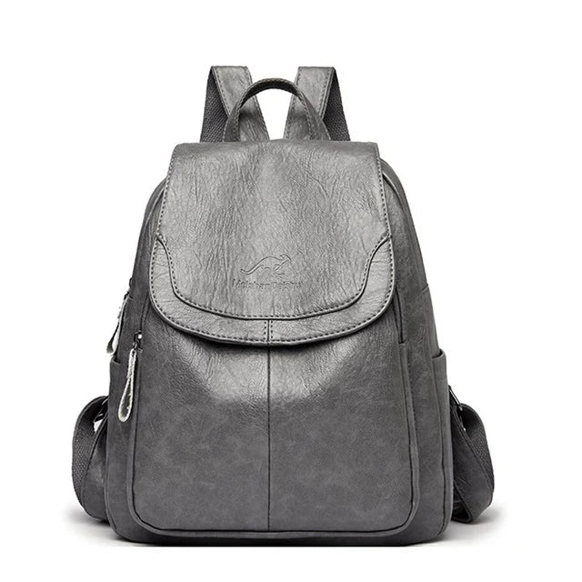 Sac à dos femme grande capacité en cuir PU