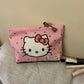 Trousse de toilette enfant Hello Kitty en toile rose