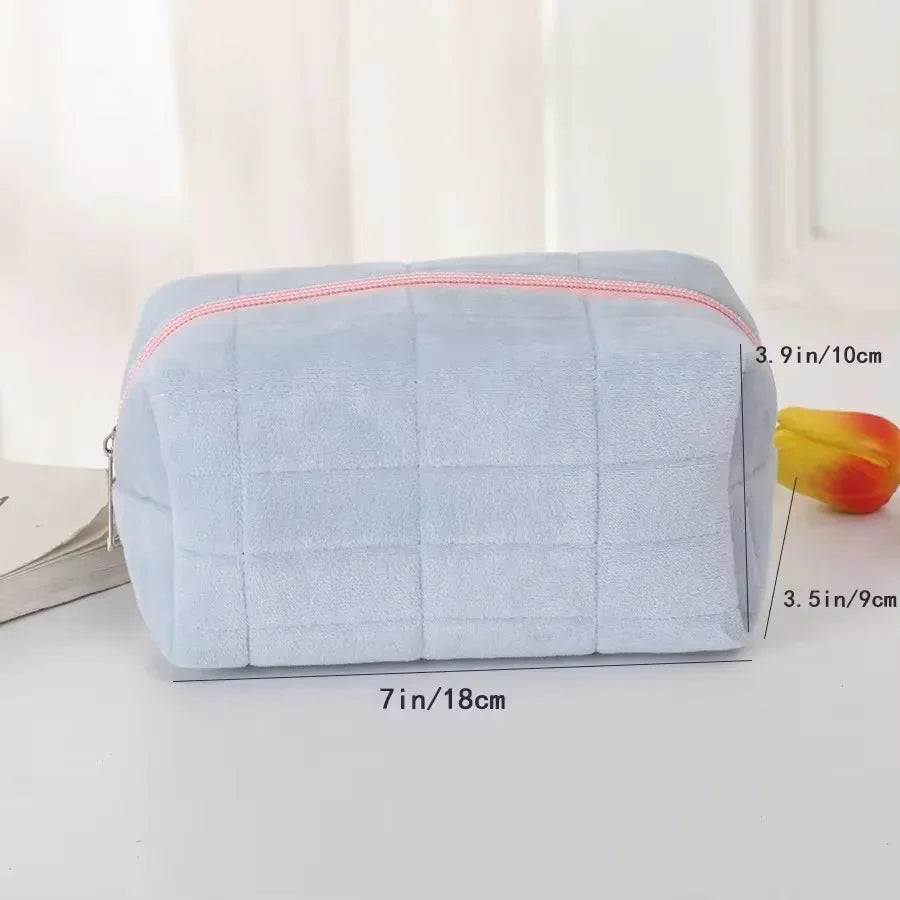 Trousse de Maquillage Coussin – Style Doux & Grande Capacité