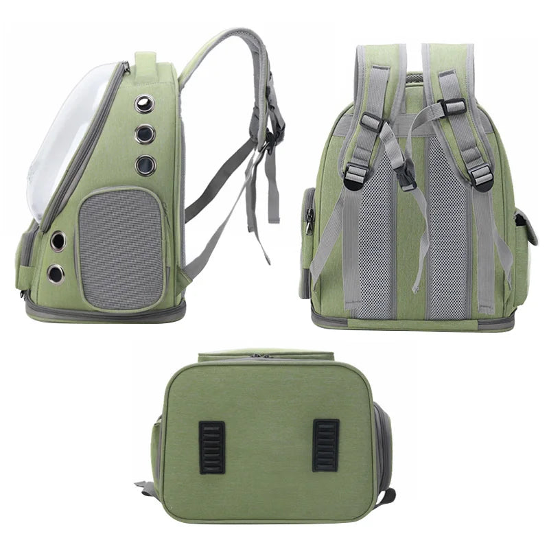 Sac à Dos Transparent pour Chat – Transport Confortable & Respirant