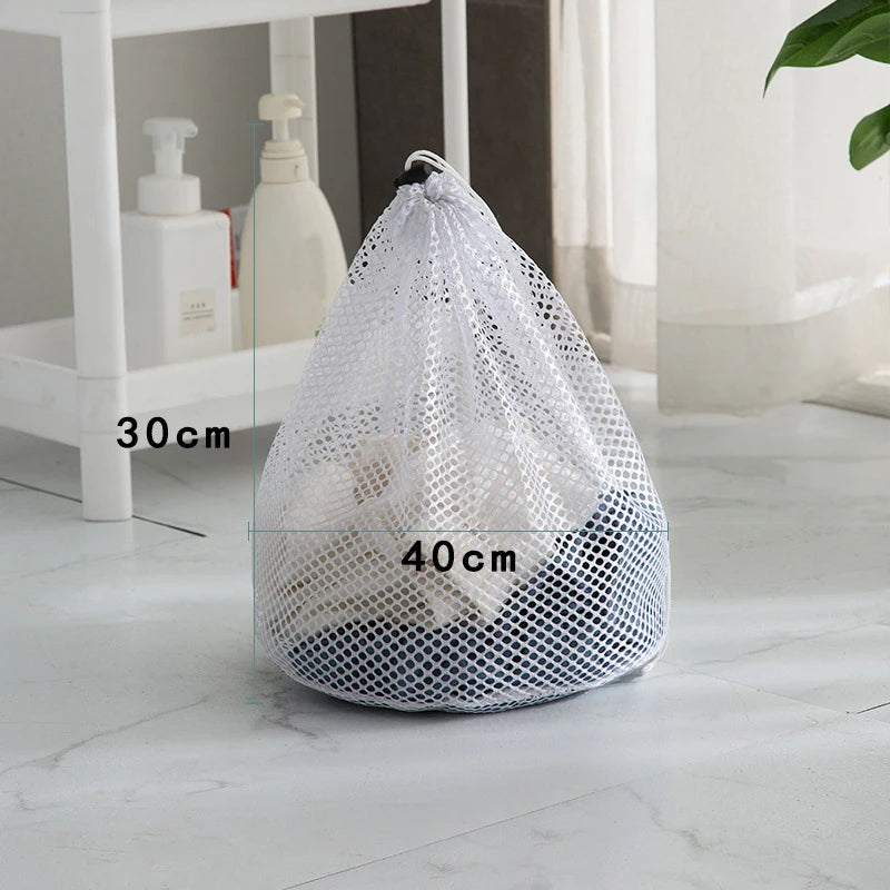 Sac de Lavage en Maille Résistante avec Cordon de Serrage