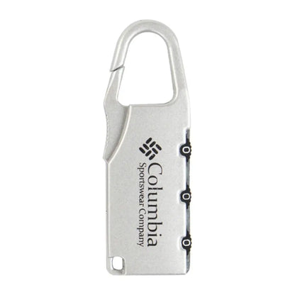 Cadenas Mousqueton à Code 3 Chiffres en Alliage de Zinc – Sécurité Légère pour Voyage
