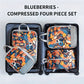 Set de 4 cubes de rangement compressibles imprimés en polyester pour valise