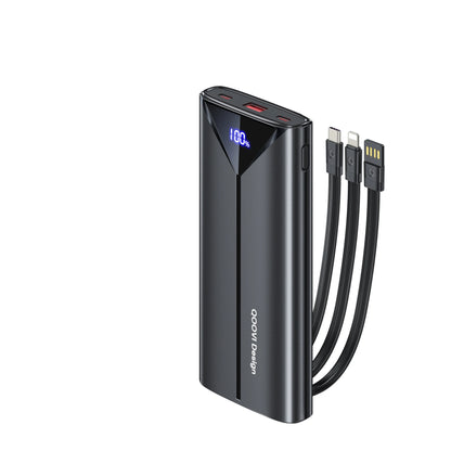 Batterie Externe QOOVI 30000mAh 22.5W – Câbles Intégrés