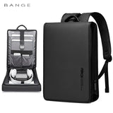 Sac à dos homme slim waterproof en Oxford, coloris noir