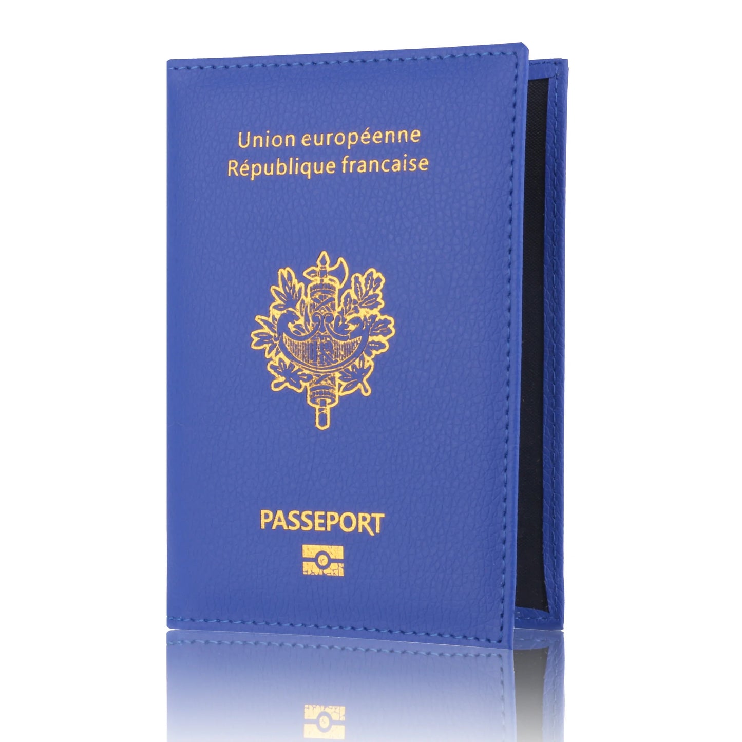Porte-Passeport Français en Cuir PU Haute Qualité