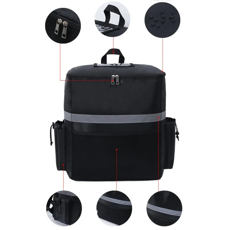 Sac à dos isotherme XXL 35L – Livraison & transport alimentaire étanche