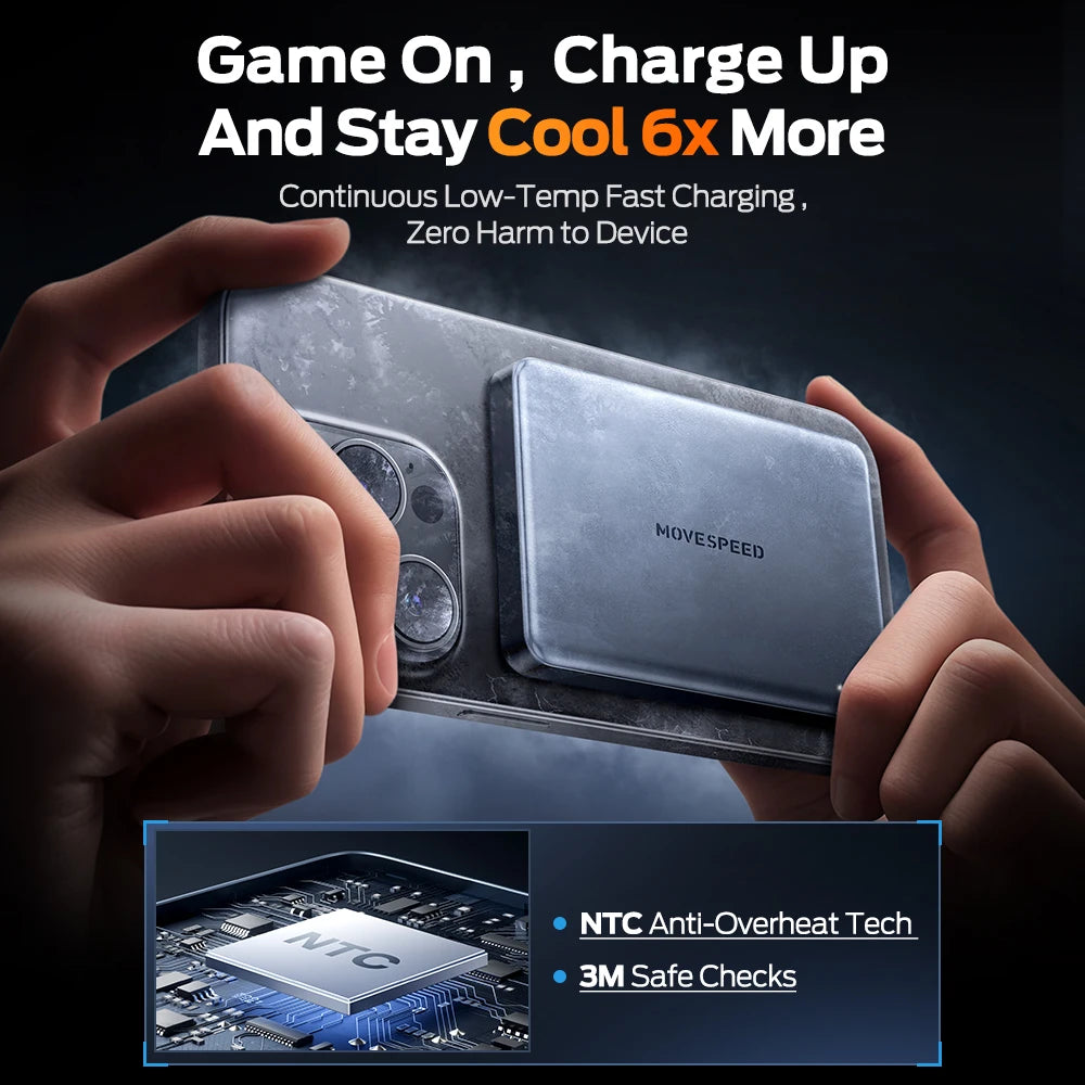 MOVESPEED S10 Slim Magnetic Power Bank 10000mAh