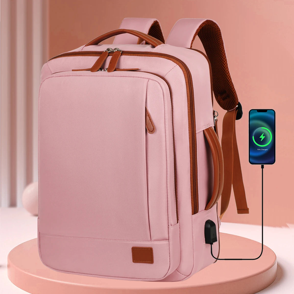 Sac à Dos Unisexe Extensible avec Port USB – Business & Voyages