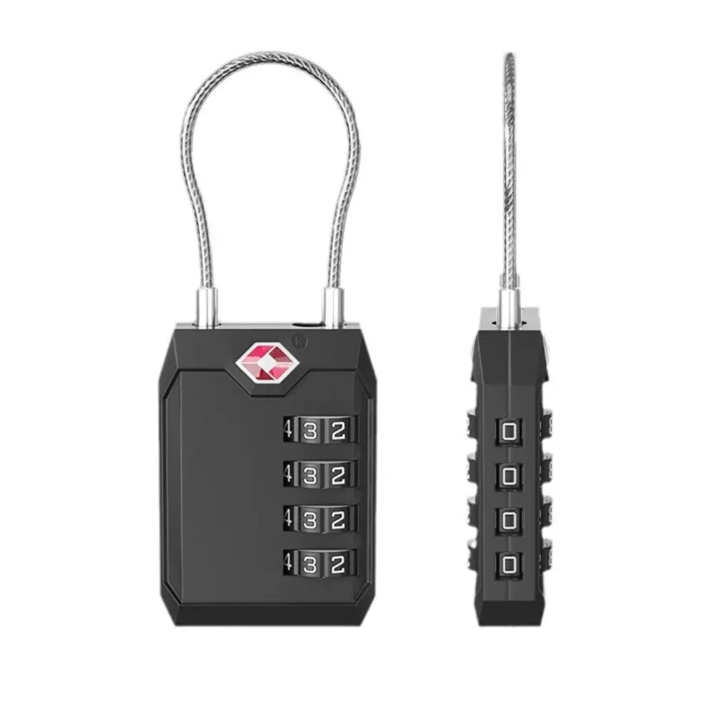 Cadenas TSA 4 Chiffres avec Câble – Sécurité et Praticité pour Voyages