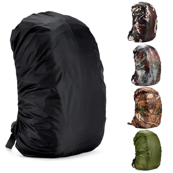 Housse imperméable pour sac à dos randonnée 35L/60L, coloris camouflage brun
