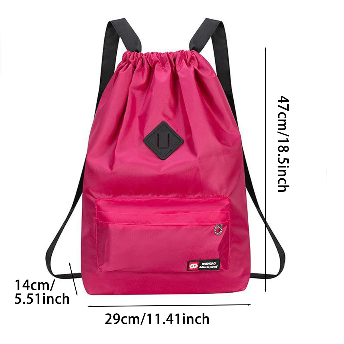 Sac à dos léger en nylon à cordon