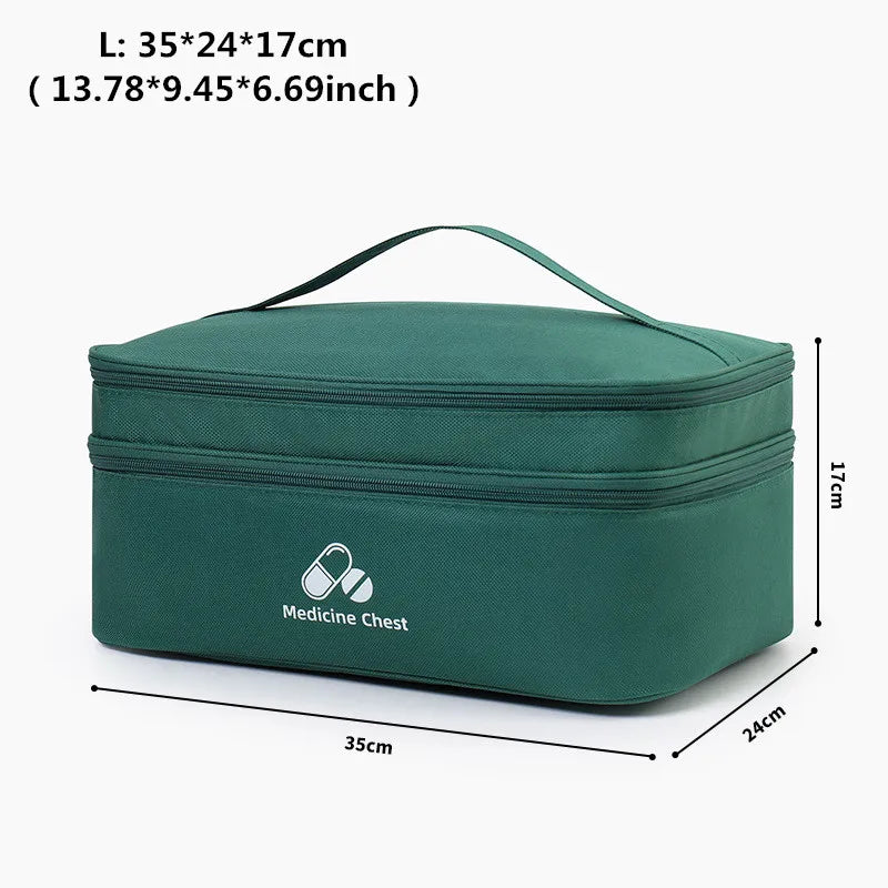 Grande Trousse Médicale de Voyage à Double Compartiment