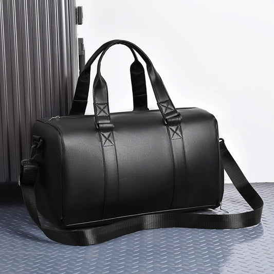 Sac de voyage en cuir PU avec compartiment chaussures