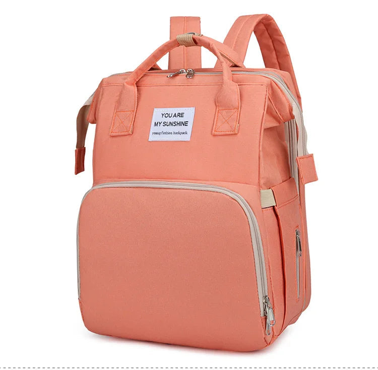 Sac à Langer Multifonction avec Lit Pliant Intégré – Nylon Résistant & Grande Capacité