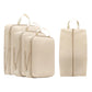Set de 4 cubes de rangement compressibles en polyester imperméable pour valise