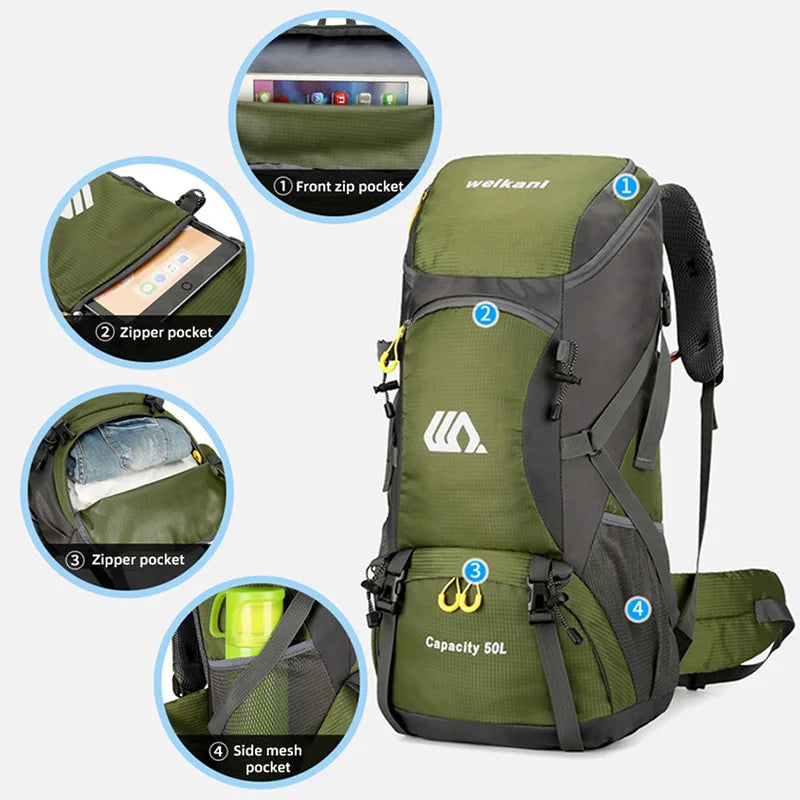 Sac à dos de randonnée 50L multifonction