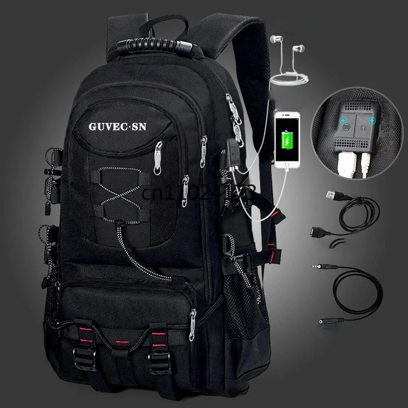 Sac à dos multifonction nylon imperméable avec compartiment chaussures et port USB