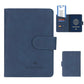 Porte-passeport PU avec fermeture et bloquage RFID