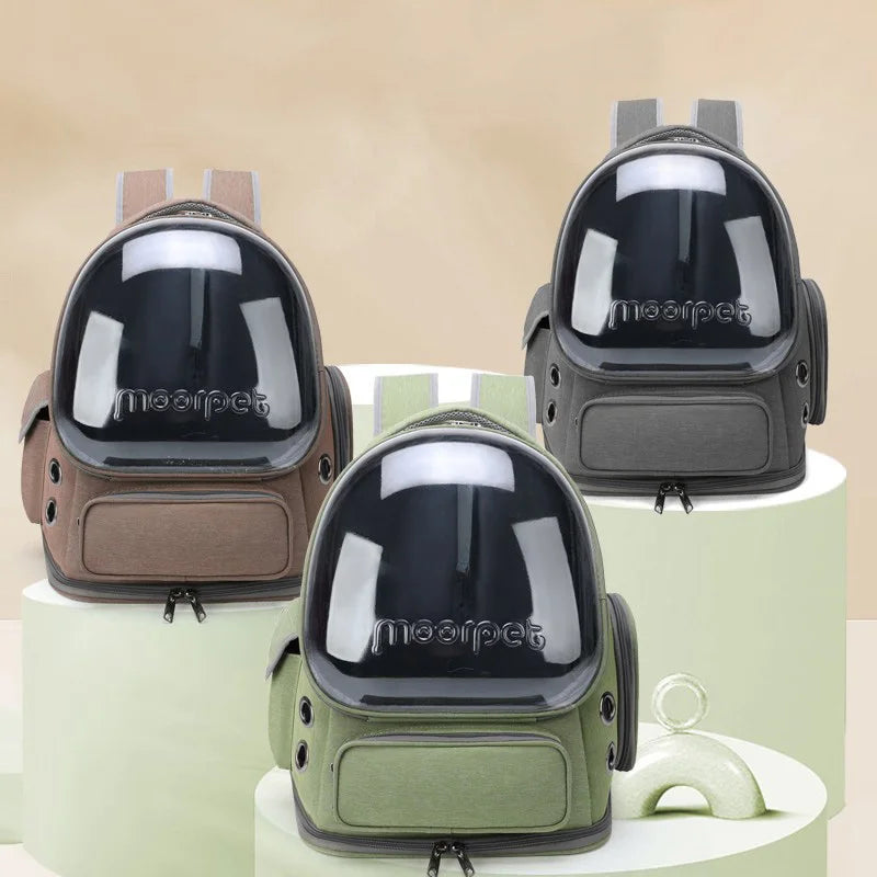 Sac à Dos Transparent pour Chat – Transport Confortable & Respirant