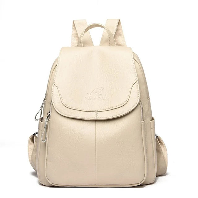 Sac à dos femme grande capacité en cuir PU