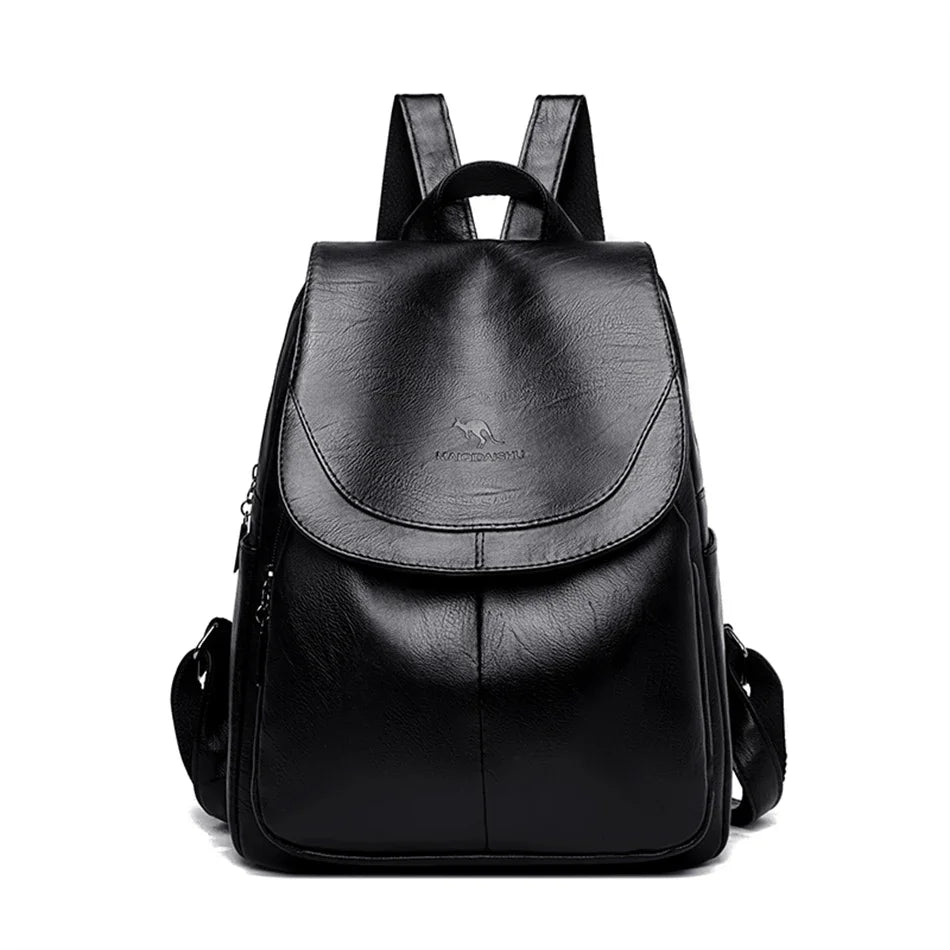 Sac à dos femme grande capacité en cuir PU