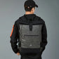 Sac à dos roll-top en similicuir imperméable