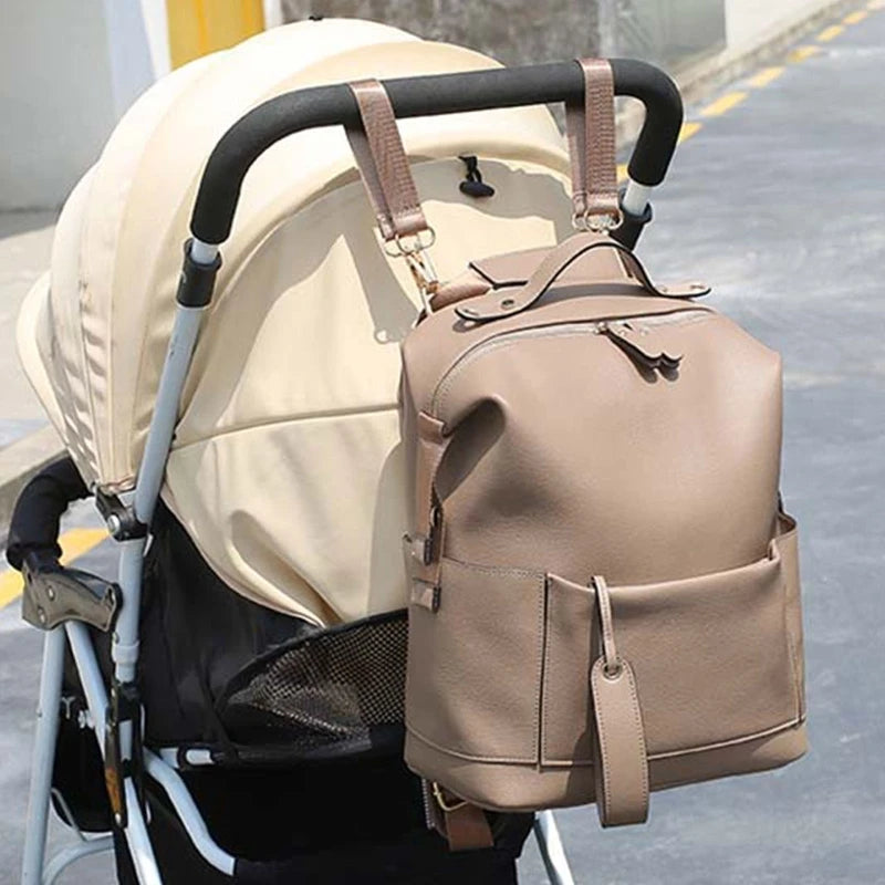 Sac à Langer en Cuir Multifonction Élégant & Pratique