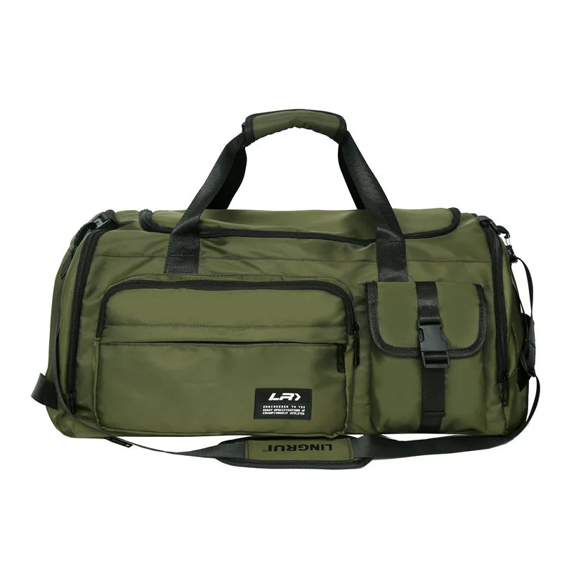 Sac de voyage en nylon imperméable avec compartiment chaussures