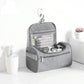 Trousse de toilette suspendue en lin grande capacité