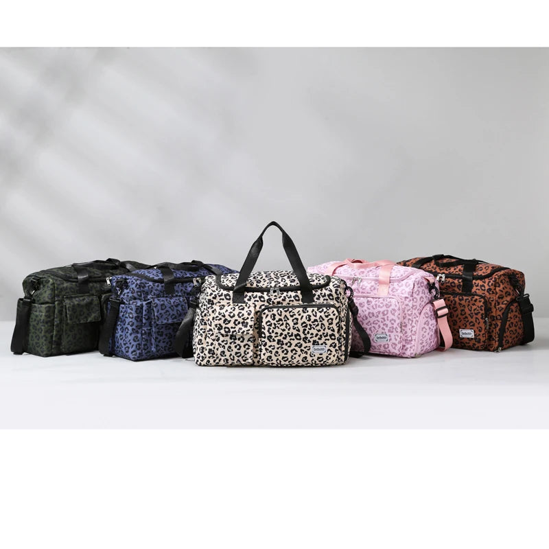 Sac Léopard Femme Grande Capacité Multipoches 28L